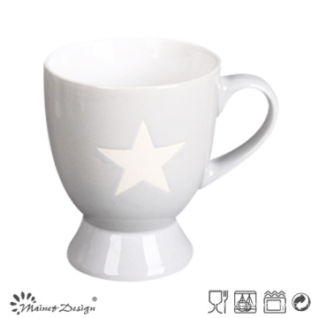 Taza con base de 8 oz con diseño de estrella grabada